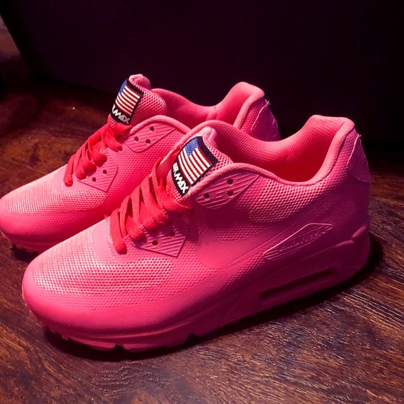 NIKE AIR MAX 90 HYPERFUSE INDEPENDENCE DAY WOMEN - Picture 1 of 4